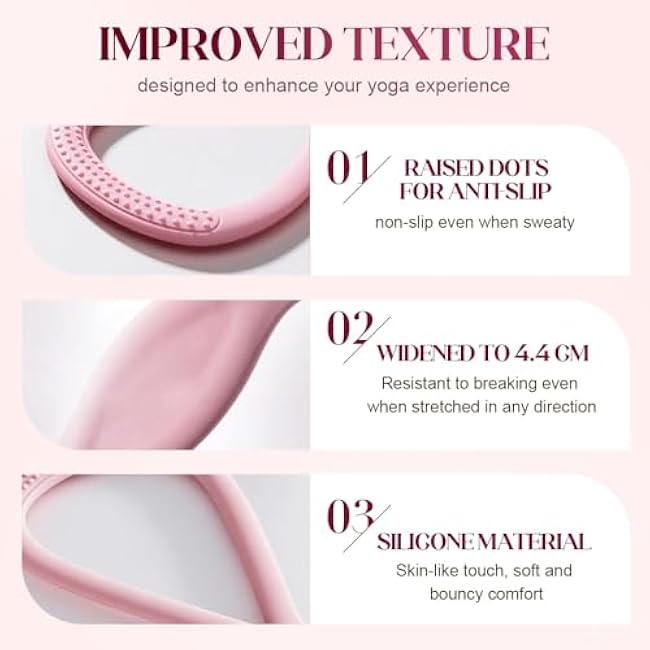 Resistance Bands, 2025 New Figure 8 Resistance Bands for Women Men, Exercise Bands with Handles for Working Out, Arm, Back, Fullbody Yoga Pulling Rope, Elastic Stretch Bands