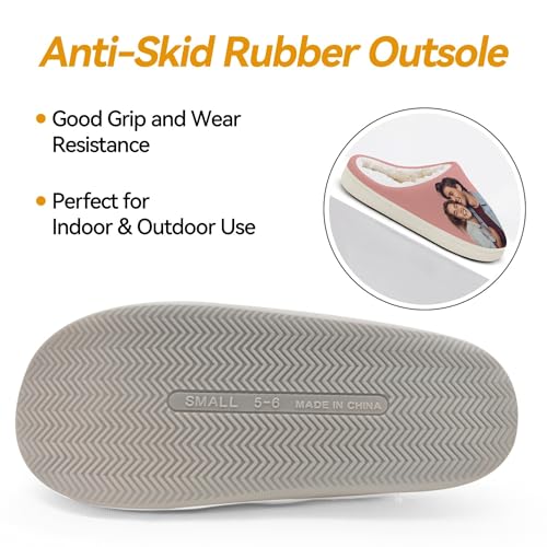 Voltexia Custom Slippers with Photo Personalized Photo House Slippers for Women Men Fluffy Customized Slippers Gifts4