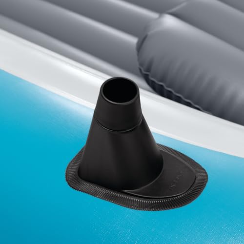 INTEX Excursion 4-Person Inflatable Fishing Boat River Raft Set with Oars by Intex - Used condition - Image 9