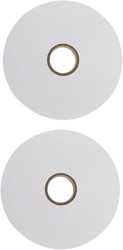 TEHAUX 2 rollos de etiqueta de tela de ropa en blanco Etiquetas de nombre de ropa personalizadas Etiquetas de ropa personalizadas Impresora de