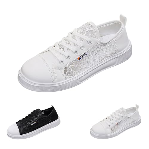Chaussures de sport élégantes et baskets plates tout match en maille aérée