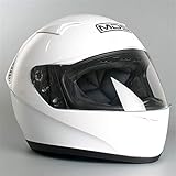 WHITE AGV Motorradhelm M13 MDS E2205 Solid, White, L