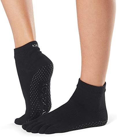ToeSox Grip Pilates Barre Socks – Non Slip Ankle Full Toe for Yoga & Ballet