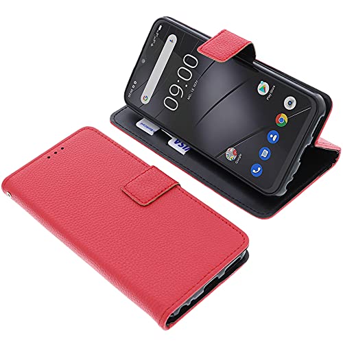 foto-kontor Tasche kompatibel mit Gigaset GS4 / GS4 Senior Book Style rot Schutz Hülle Buch