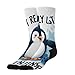 UTRSIFB Girl's Leisure Sports Socks, All Season Stockings, Soft Fashion Breathable Dress Decor Boots Socks Cute Penguin