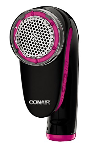 Image of Conair CLS1BP Battery Operated Fabric Defuzzer Shaver, Black /Pink
