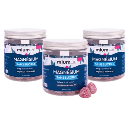 mium LAB - Gummies Magnésium sans sucre - 126 gummies