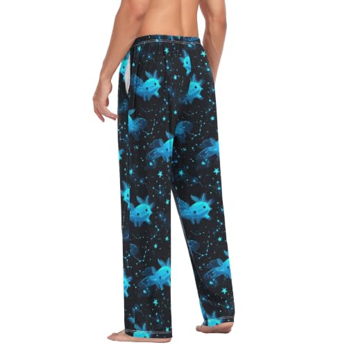 Image of Fisyme Mens Pajama Pants Men's Pajama Bottoms Soft Sleep Lounge Pj Pants