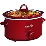 Crock-Pot, Red SCV401-TR 4-Quart Manual Slow Cooker