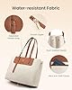 LOVEVOOK Laptop Tote Bag for Women, Water-Resistant Work Tote Bag Large Capacity Computer Bag for Travel, Nylon & PU #4