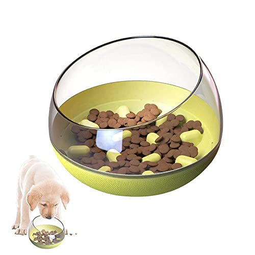 Gamelle d'alimentation Lente pour Chiens, Alimentation Ralentie et Interactive pour Les Animaux, Favorise Une Alimentation Saine et Une Digestion Lente(Jaune) Cover