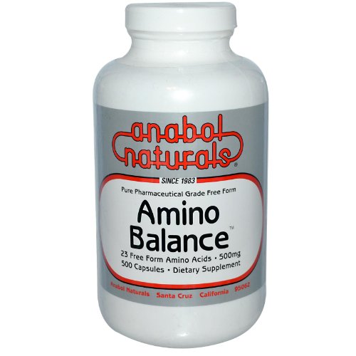 Amino Balance 500 caps, Energy Amino Supplement, Complete 23 Free Form Amino Blend Formula with BCAA’s, 9 Essential Amino Acids EAA’s for Sports Nutrition, Post Workout Muscle Recovery