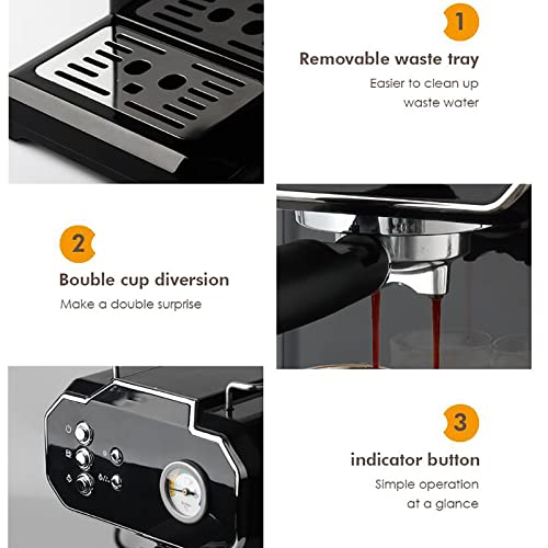Machine à café concentrée italienne chez vous avec ce modèle portable 1,5L - 8