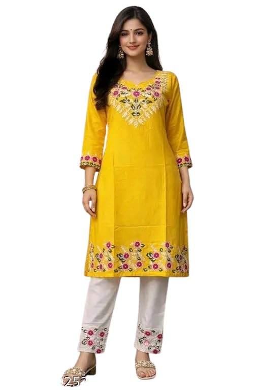 erke Kurti set with embrodery work for women ethnic wear with work kurta set kurti bottom set - Review, Price and Buying Guide