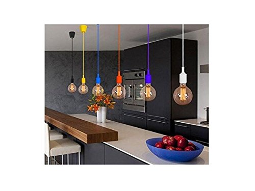 Pendente VERDE a Soffitto con cavo e portalampada