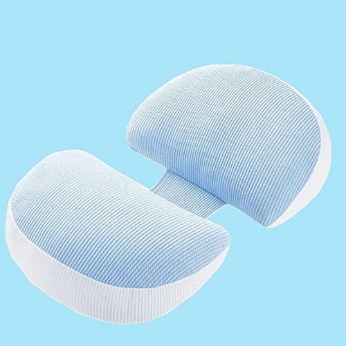 Side Sleep Pregnancy Pillows for Women Sleeping, Pillow Neck Pillow for Travel, Maternity Pillow Double Wedge for Both Bump and Back, Back Waist Support Cushion, Washable Pregnant Mom Gift, Moro Blue