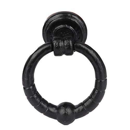 SKANDH Iron Black Antique Powder Coated 5\" Inch Ribbed Door Knocker