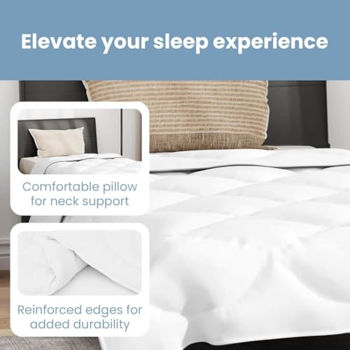 Duvet avec oreiller vidaXL blanc en microfibre pour lit douillet