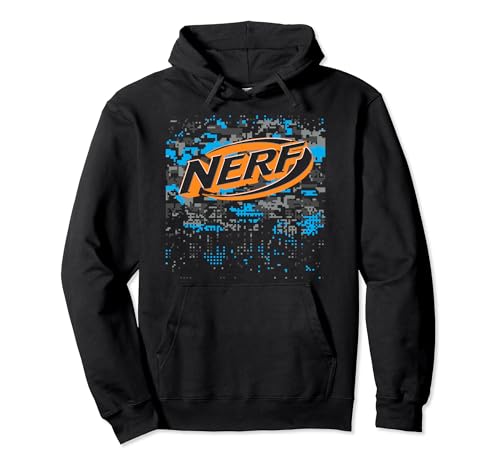 Nerf Logo Glitch Camouflage Pullover Hoodie