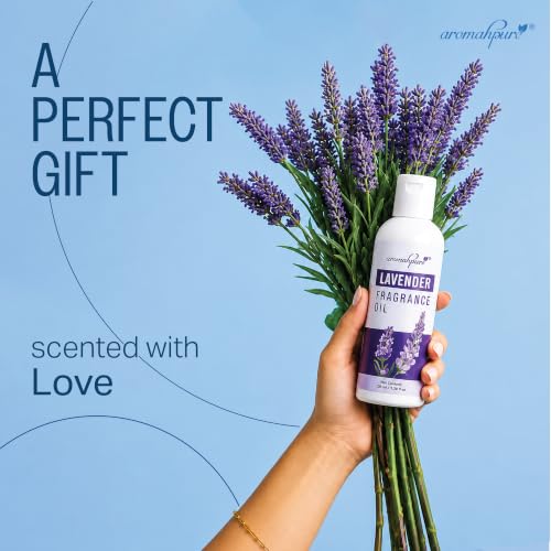 Image of Aromahpure Lavender Aroma Oil | 100ml Undiluted & Natural | Long-Lasting Scent for Aromatherapy, Candle & Soap Making, Diffusers, Room Freshener, Humidifier, Bathroom Revitalizer & Home Essentials