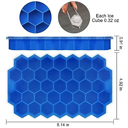 Bandeja de Hielo de Silicona con Tapa 37 Cubos miniatura 3