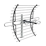 GE Attic Mount Digital TV Antenna, Longe Range , Out of Sight Compact Design, Supports 4K 1080P HD Smart TV VHF UHF, Mount Included for Attic or Outdoor, Weather Resistant, 33692