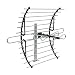 GE Pro Attic Mount TV Antenna, Attic, Long Range Antenna, Directional Antenna, Digital, HDTV Antenna, 4K 1080P VHF UHF, Compact Design, Mounting Pole Included, 33692