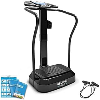 Bluefin Fitness Uniseks, Dorośli CRAZY FIT Płyta Wibracyjna, Czarna, 74.5 x 58.4 x 31 cm