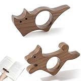 2 pcs soporte de página, accesorios libros, anillo de libro de madera, pasador de páginas, puntos de libro, marcador de libros, accesorios para libros, regalo para amantes de los libros
