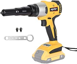 Mellif Cordless Rivet Gun for Dewalt 20V Max Battery, Brushless Heavy Duty Automatic Riveter, Handheld Electric Rivet Gun Single Hand Riveter for Plastic, Metal, Leather (Battery Not Included)