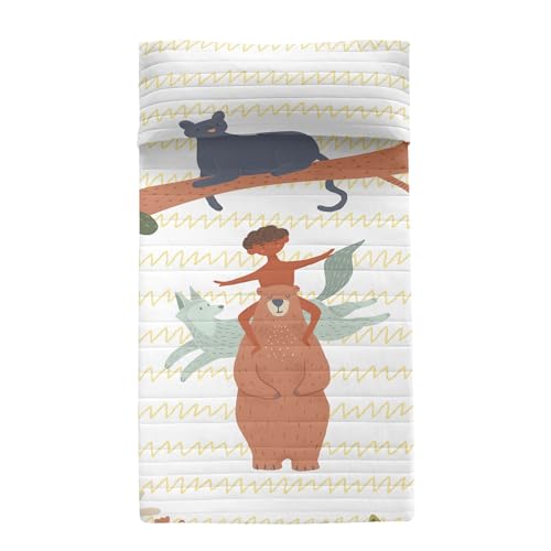 Colcha Jungle life 200x260 cm : la solution pour un lit impeccable