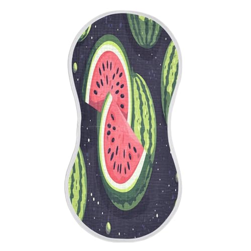 Watermelons Burp Cloths Cotton Baby Washcloths,Large 22x11in Burping Cloth Absorbent and Soft for Newborn Baby Boys and Girls,1 Pack