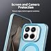 Pzwoxukhov Compatible with Xiaomi 15T Pro Case Cover,Compatible with Magsafe,Shockproof Magnetic Phone Case，Compatible with Xiaomi 15T Pro Case Blue
