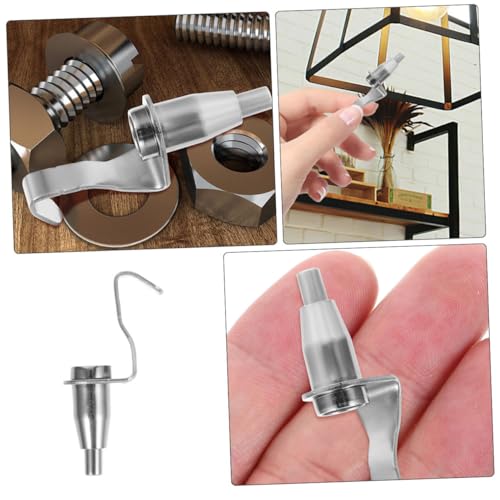Image of Homoyoyo 24pcs Adjustable Picture Rail Hanging Hooks for of Photos and Artwork Durable Construction for Galleries and Exhibitions