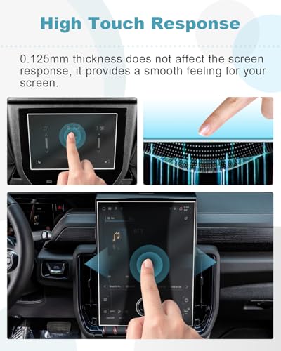 Image of CDEFG 6Pcs for 2025 2026 GMC Yukon Screen Protector for 2025 2026 GMC Yukon Accessories 16.8 inch Touch Screen & 11 inch Digital Cluster & 8 inch Rear-Seat Display Nano Screen Covers, HD Clear