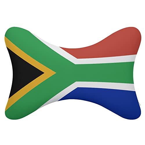 South African Flag Car Headrest Cover-Car Neck Pillow Comfort Head Neck Support Neck Pillow Travel Car Seat Driving (Set of 2)