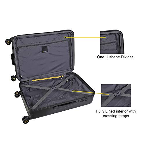 Image of National Geographic Cruise 49 cms PC Black Hardside Cabin Luggage (N164HA.49.06)
