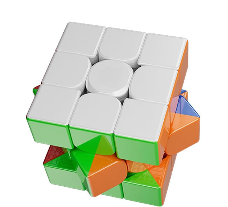 Moyu RS3M V5 2023 MagLev 3x3 Speed Cube, Stickerless (Moyu RS3 M V5 MagLev,Robot-Shape Display Box)