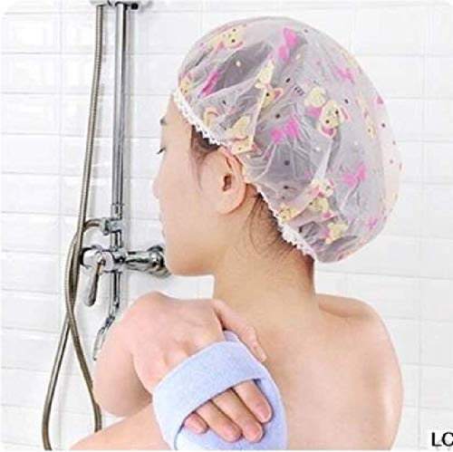 Image of MAYU 1 PC Waterproof Reusable Bathroom Shower Caps for Men & Women (Pack of 1) Multicolor