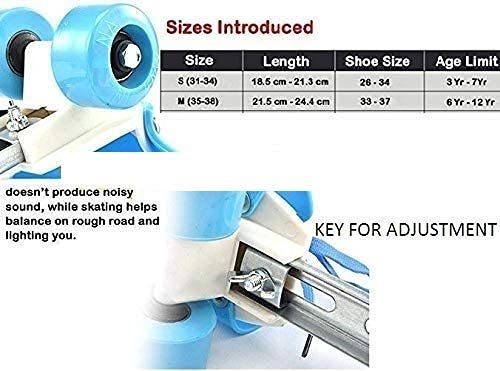 High Trusted® Girls Special Latest Designed Inline Roller Skating with Adjustable Size and Front Break Toys for 4 Years+ Girls Skates Size 5-12 UK (Pink) - Image 5 thumbnail