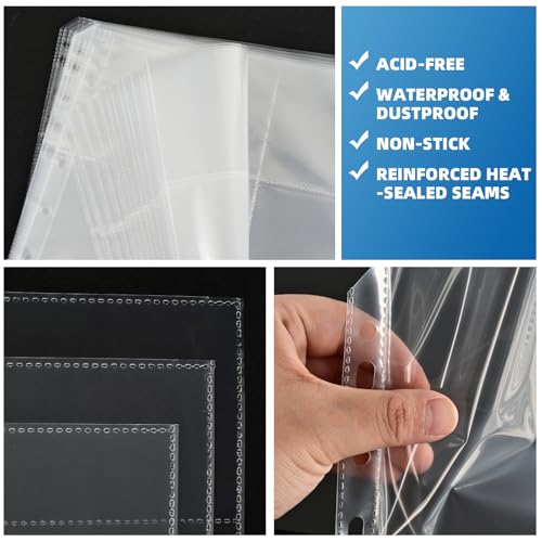 Fundas de cartas anticaída con 9 Pocket Pages y 400 páginas protectoras 7