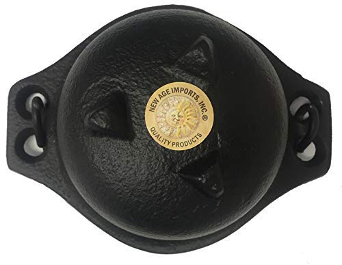 Cast Iron Cauldron W/Handle, Ideal For Smudging, Incense Burning, Ritual Purpose, Decoration, Candle Holder, Etc. (6" Diameter Handle To Handle, Inside Diameter 4 1/8") #TOP1
