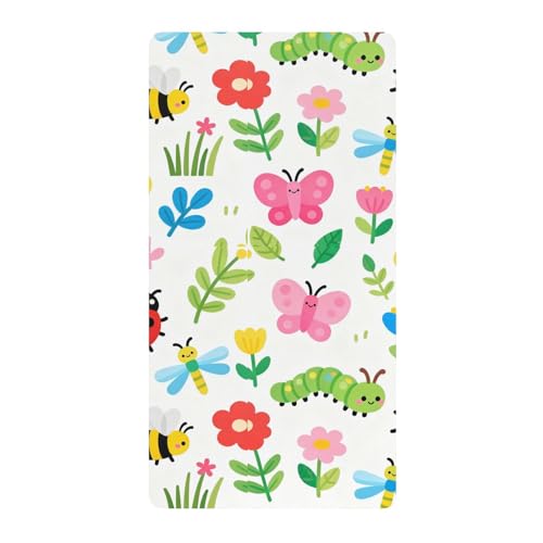 Drap de berceau Garden Bugs idéal pour décorer la chambre de bébé