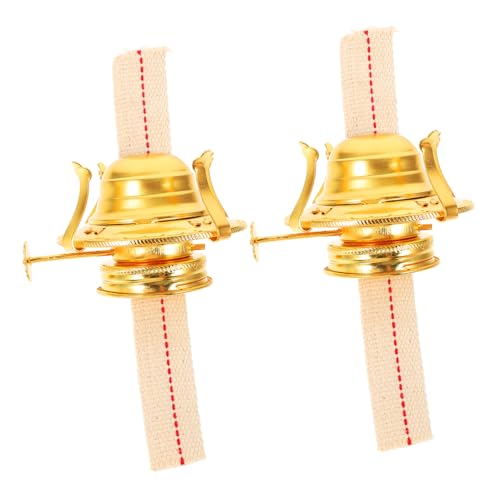 CIYODO 2pcs Kerosene Lamp Wick Holder for Temple Oil Lamp Burner Replacement Parts for Vintage Lanterns Compatible with Wick Easy to Use Practical