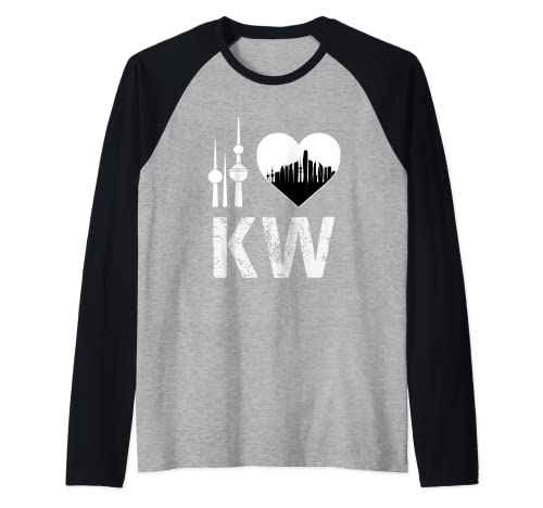 I Love Kuwait City National Day 25-26 February Kuwait Towers Raglan Baseball Tee