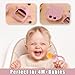 Baby Fruit Feeder & Breastmilk Popsicle Mold Set – 3 Pack Silicone Teething Relief Kit with Food Feeder Pacifier, Freezer Tray with Lid & Baby Teether (Blush)