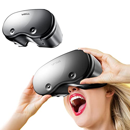 Yajimsa Auriculares VR 3D para smartphones. Gafas de realidad virtual para juegos de teléfono móvil y más. El casco de gafas VR soporta todos los teléfonos móviles con una pantalla grande de 5 a 7