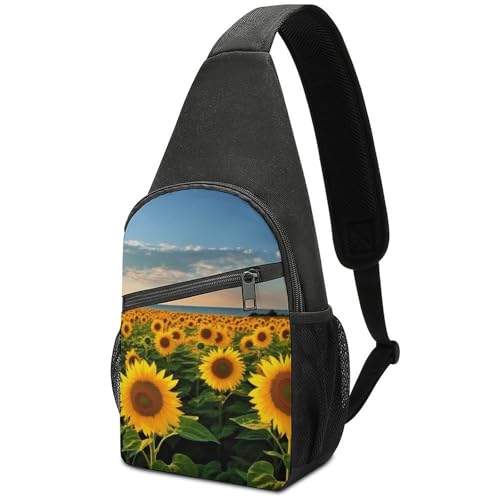 Mochila Deportiva Tipo Sling Blanca para Hombre y Mujer