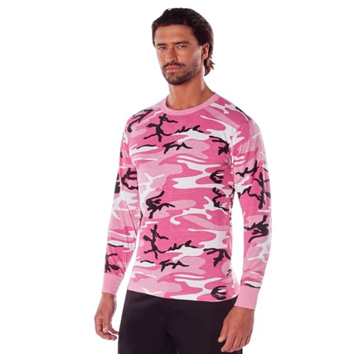 Image of Rothco Long Sleeve Camo T-Shirt | Rugged Camouflage Crew Neck T Shirt, Comfortable Casual Tee for Men & Women