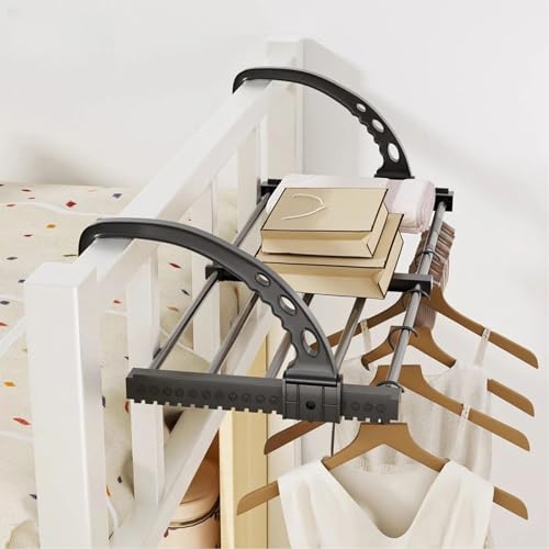 Étagère de lit de dortoir haut de gamme support réglable et plateau rétractable - 3